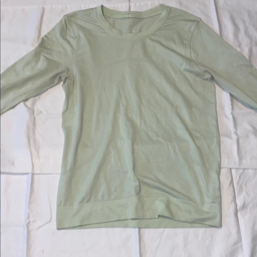 lululemon Light Green Long Sleeve Shirt